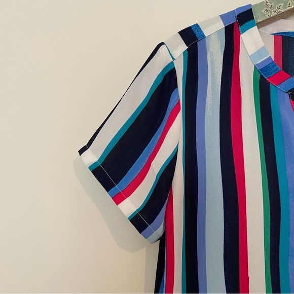 Van Heusen Striped Short Sleeve Top - Picture 2 of 6